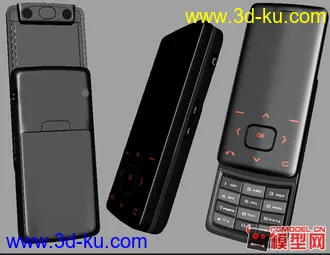 3D打印模型滑盖手机 精模 带贴图的图片