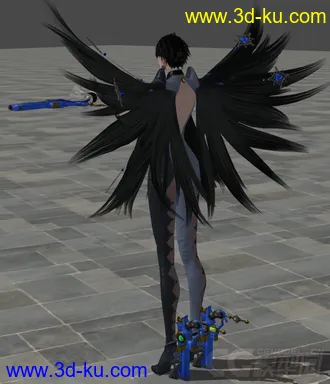 3D打印模型猎天使魔女2短发贝姐~！的图片