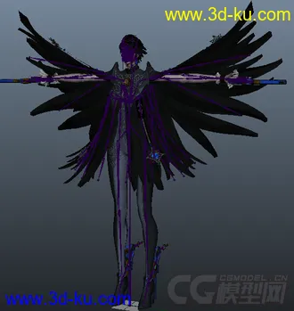 3D打印模型猎天使魔女2短发贝姐~！的图片