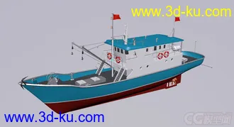 3D打印模型25m渔船 捕捞船 水产渔业船只 中型渔轮 原创的图片