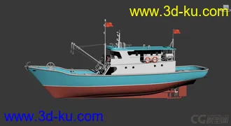 3D打印模型25m渔船 捕捞船 水产渔业船只 中型渔轮 原创的图片