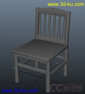 3D打印模型一把简单的椅子，赚积分的图片