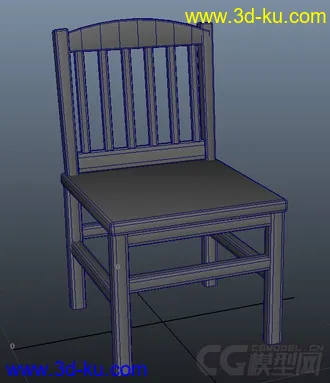 3D打印模型一把简单的椅子，赚积分的图片
