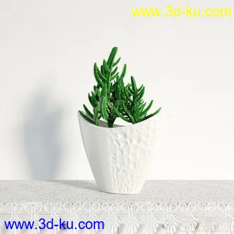 3D打印模型盆栽，高精，写实的图片