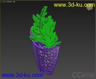 3D打印模型盆栽，高精，写实的图片