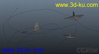 3D打印模型简单飞机动画，赚积分的图片