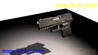 3D打印模型写实手枪 ，有有材质的图片