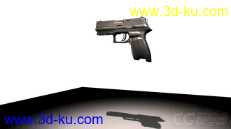 3D打印模型写实手枪 ，有有材质的图片