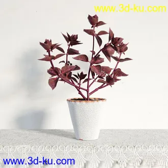 3D打印模型盆栽，高精，写实的图片
