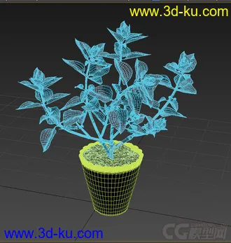 3D打印模型盆栽，高精，写实的图片