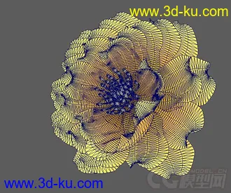 3D打印模型月季花开，带动画的图片