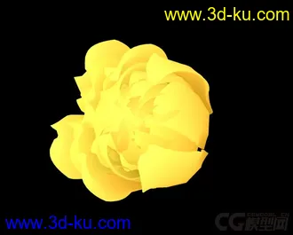 3D打印模型月季花开，带动画的图片