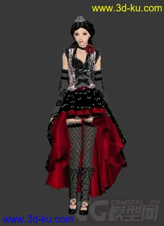 3D打印模型经典哥特式美女的图片