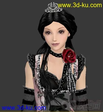 3D打印模型经典哥特式美女的图片