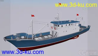 3D打印模型30m中型渔船 大型渔船 渔轮 布线清晰 原创的图片