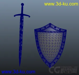 3D打印模型盾牌免费下载的图片