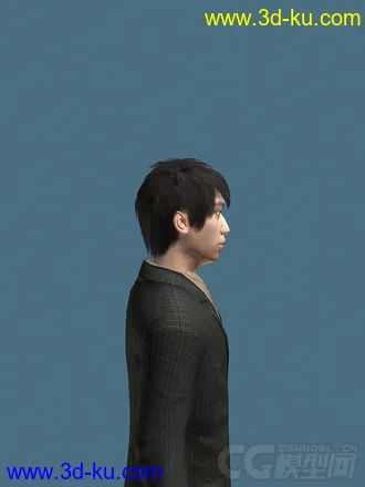3D打印模型中国男人 带动画绑定的图片