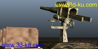 3D打印模型德国88毫米高炮的图片