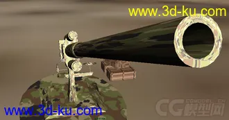 3D打印模型德国88毫米高炮的图片