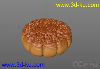 原创一个精致的中秋月饼模型 mid-autumn festival mooncake的图片