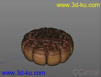 原创一个精致的中秋月饼模型 mid-autumn festival mooncake的图片