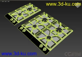 3D打印模型厨房用品，高精，写实，灶台的图片