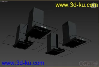 3D打印模型厨房用品，高精，写实，油烟机的图片