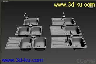 3D打印模型厨房用品，高精，写实，冰箱的图片