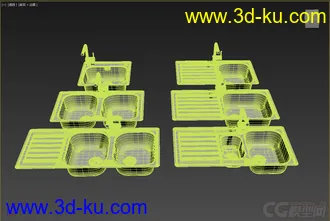 3D打印模型厨房用品，高精，写实，冰箱的图片