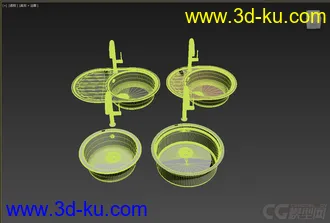 3D打印模型厨房用品，高精，写实，洗手池的图片