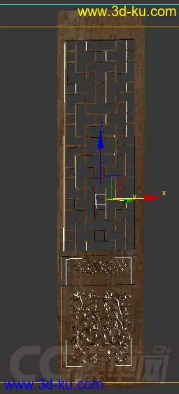 3D打印模型古建雕花门的图片