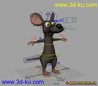 3D打印模型自己绑定好的mouse（赚点积分—。—老大们给点嘛！）的图片