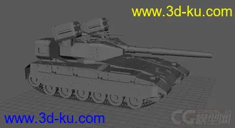 3D打印模型梅卡瓦/红狼坦克，新萌作品，请大神指点的图片