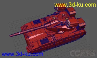 3D打印模型梅卡瓦/红狼坦克，新萌作品，请大神指点的图片