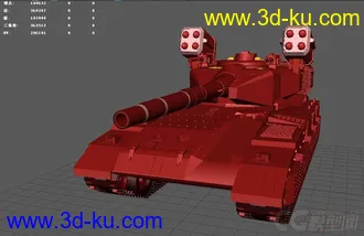 3D打印模型梅卡瓦/红狼坦克，新萌作品，请大神指点的图片