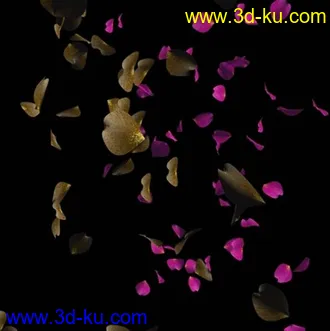 3D打印模型花瓣飞舞动画--的图片