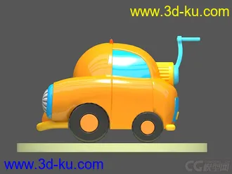 3D打印模型铅笔车的图片