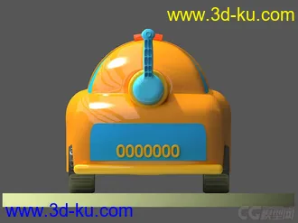 3D打印模型铅笔车的图片