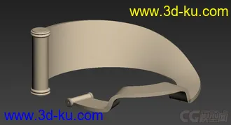 3D打印模型画轴的图片