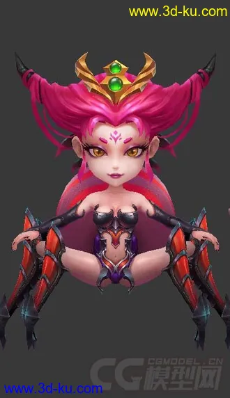 3D打印模型蜘蛛精的图片