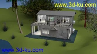 3D打印模型房子的图片