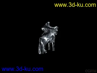 3D打印模型骑马彪悍的成吉思汗的图片