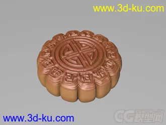 3D打印模型中秋月饼高模 mid-autumn festival mooncake的图片