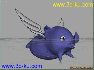 3D打印模型卡通小飞猪的图片