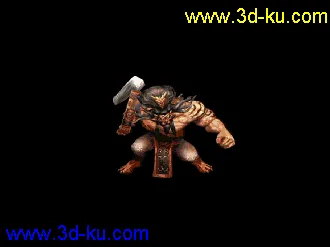 3D打印模型斗战神三仙之鹿力大仙16个动作源文件分享的图片