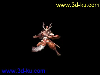 3D打印模型斗战神三仙之鹿力大仙16个动作源文件分享的图片