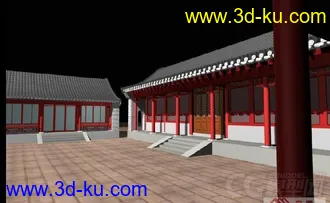 3D打印模型古建四合院的图片