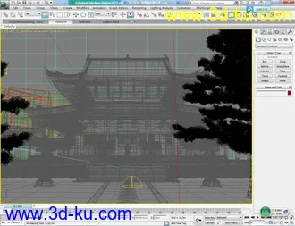 3D打印模型精细的古建场景的图片