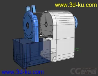 3D打印模型高精_转笔刀_带贴图PSD_练习文件_有动画的图片