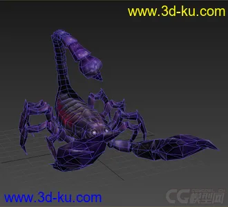 3D打印模型大钳子动物形态蝎子一枚带绑定的图片